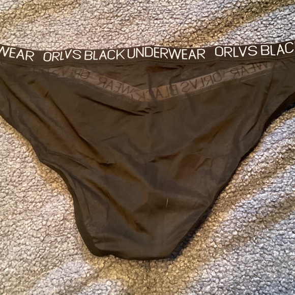 Orlvs black mesh brief, tag large but fits like medium - Picture 5 of 7